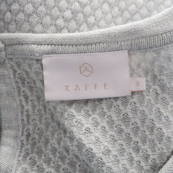 Kaffe Women Grey Sz S Edel Knit Lightweight Crewneck 3/4 Sleeve Pullover Sweater - Picture 8 of 10